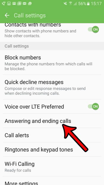 how to use the home button to answer calls in android