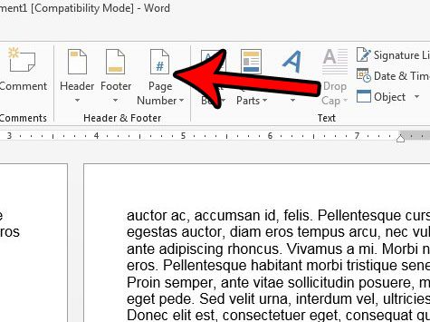 include last name and page number in word 2013