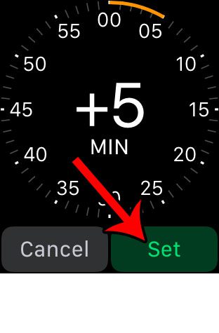how to set apple watch time ahead by 5 minutes