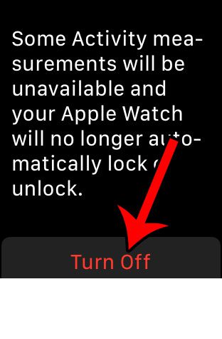how to stop requiring a passcode on the apple watch