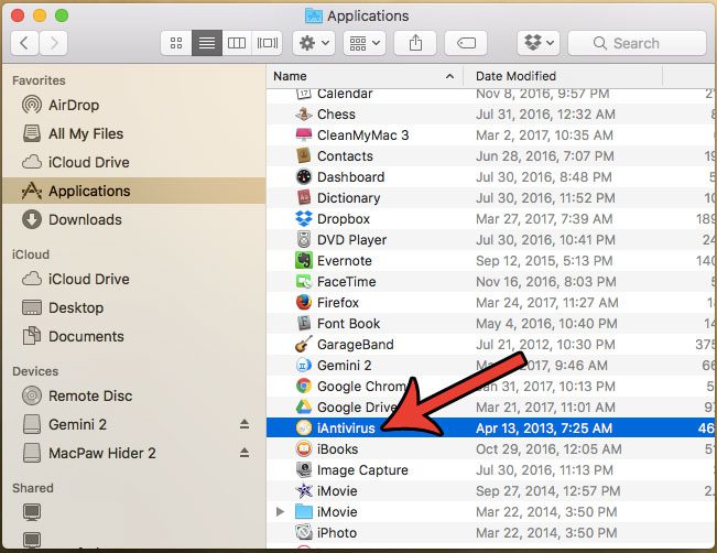 how to uninstall a mac application