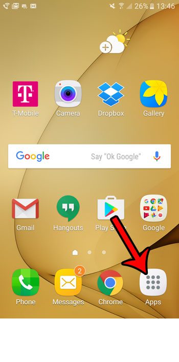 open the apps tray in android marshmallow