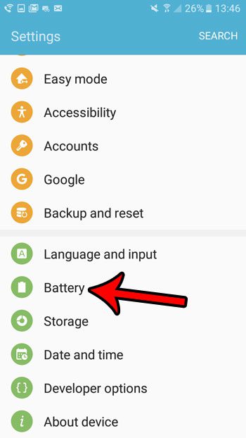 how to find battery usage info in marshmallow