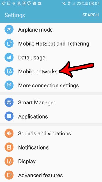 how to disable data roaming on the galaxy on5