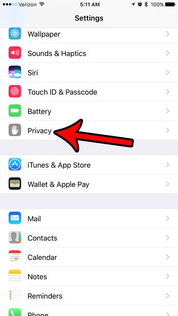 prevent an app from using contact info on an iphone