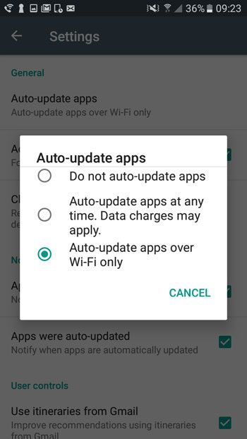 how to enable automatic app updates in android marshmallow