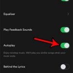 how to enable autoplay in spotify on an iphone 7