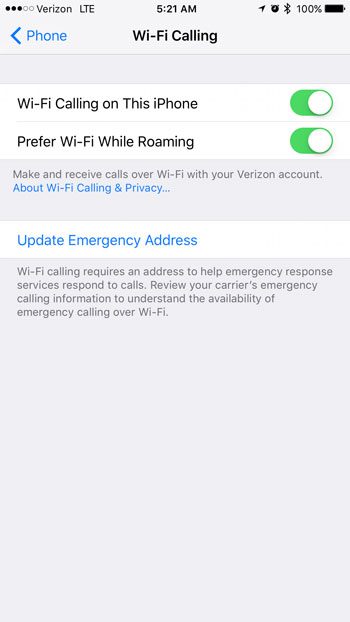 how to prefer wi-fi calling on iphone while roaming