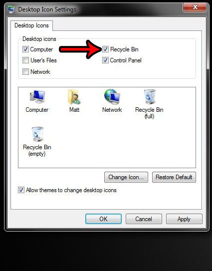 How to delete files from trash in windows 7
