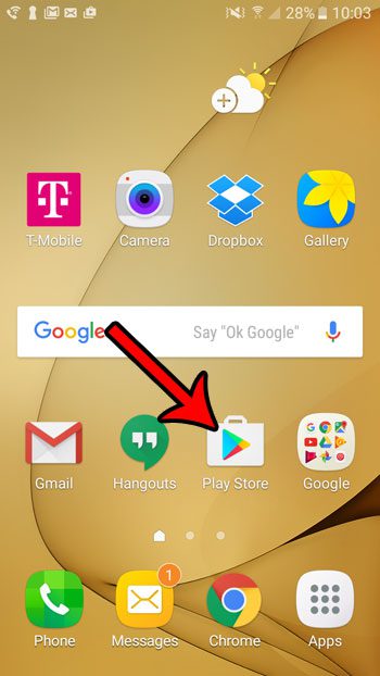 android app icons on home screen