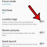 how to disable picture geotagging in android marshmallow