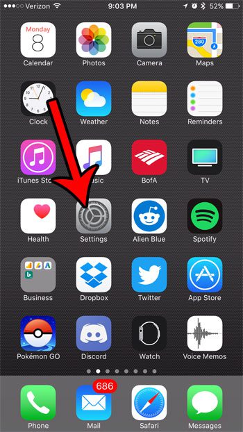 disable email notifications on iphone 7