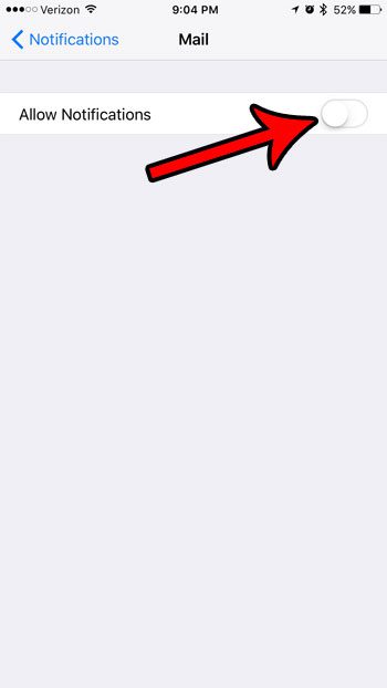 How to Turn Off Email Notifications in iOS 10 - 20