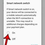 how to turn on smart network switch in android marshmallow