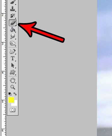 select the photoshop eraser tool
