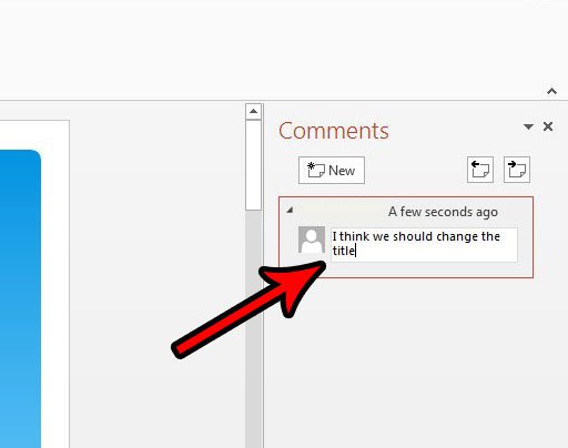 how to create a comment in powerpoint 2013