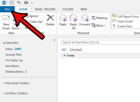 How To Move The Quick Access Toolbar Below The Ribbon In Outlook 2013 