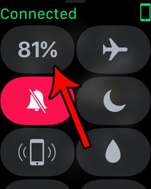 how to check battery life on apple watch