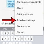 how to schedule a text message in android marshmallow
