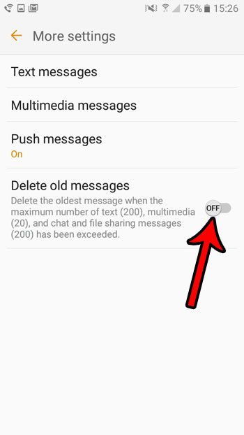 how to stop deleting old messages in android marshmallow