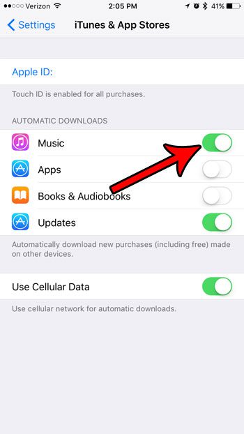 how to automatically download purchased music on iphone 7