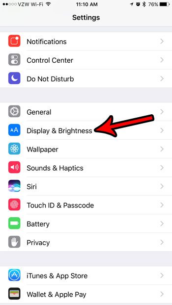 adjust sleep mode setting on iphone 7