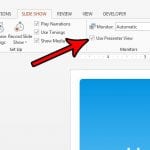 how to enable presenter view in powerpoint 2013