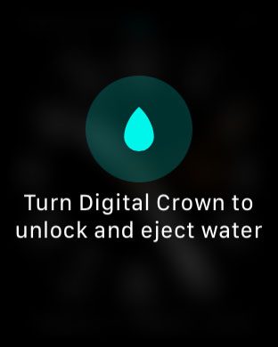 how to enter water mode on the apple watch