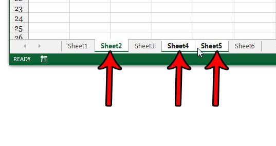 How to Hide Multiple Worksheets in Excel 2013 - 6