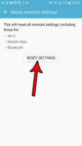 how to reset network settings in android marshmallow