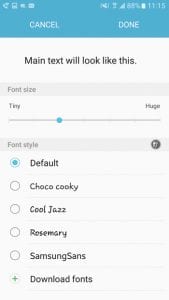 how to change font in android marshmallow