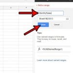 how to create a named range in google sheets