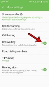 how to enable call waiting in android marshmallow
