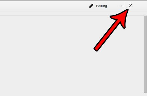 how to restore file menu visibility in google docs