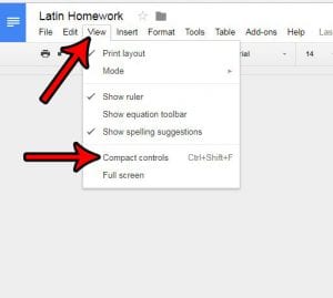 how to restore the file menu in google docs