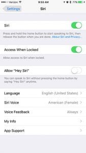 how to enable siri on iphone 7