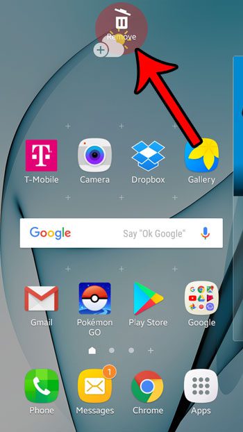 how to delete the weather widget in android marshmallow