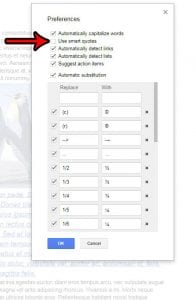 how to disable smart quotes in google docs