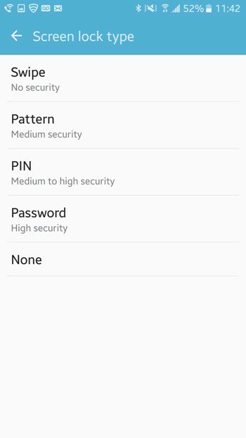 how to disable the unlock pattern in android marshmallow