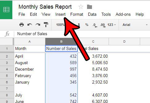 how to add a column in google sheets spreadsheet