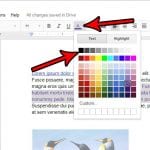 how to change text color in google docs