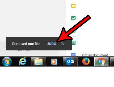 undo the file deletion