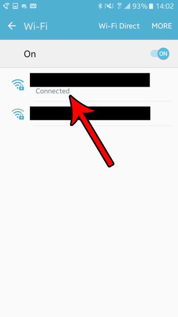 choose your wifi network