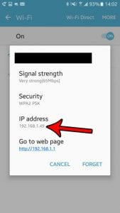 how to find wifi ip address in android marshmallow