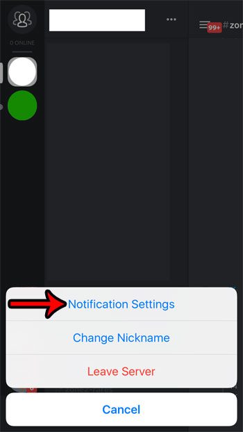 discord server notification settings