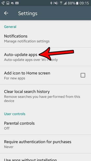 how disable android automatic app updates