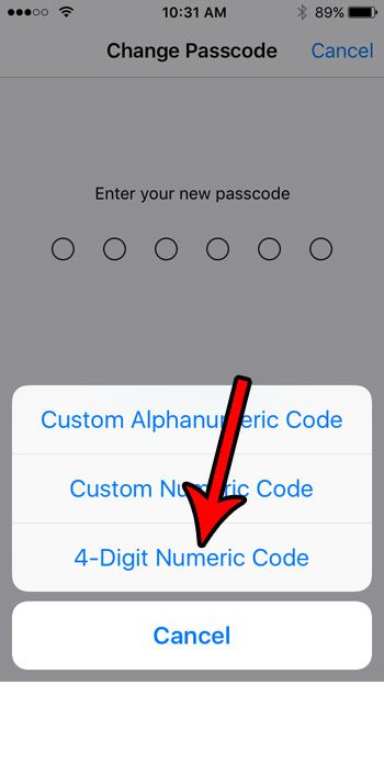 iPhone SE   How to Switch to a 4 Digit Passcode - 16