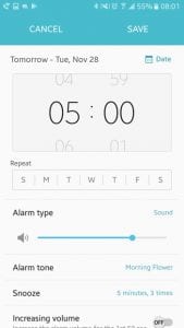 how to edit an alarm in android marshmallow