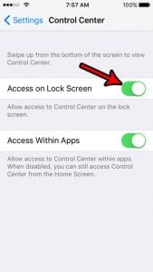 how to access the flashlight from the lock screen on iphone se