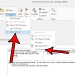 how to view html source in outlook 2013